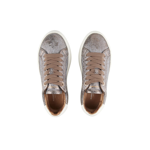 Sneakers Donna Soho, in pelle cracklè laminato, con suola platform